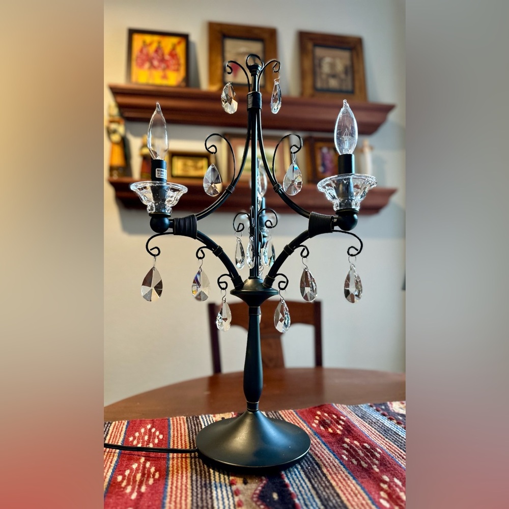 Vintage Pottery Barn Candelabra-style 3-bulb Table Lamp